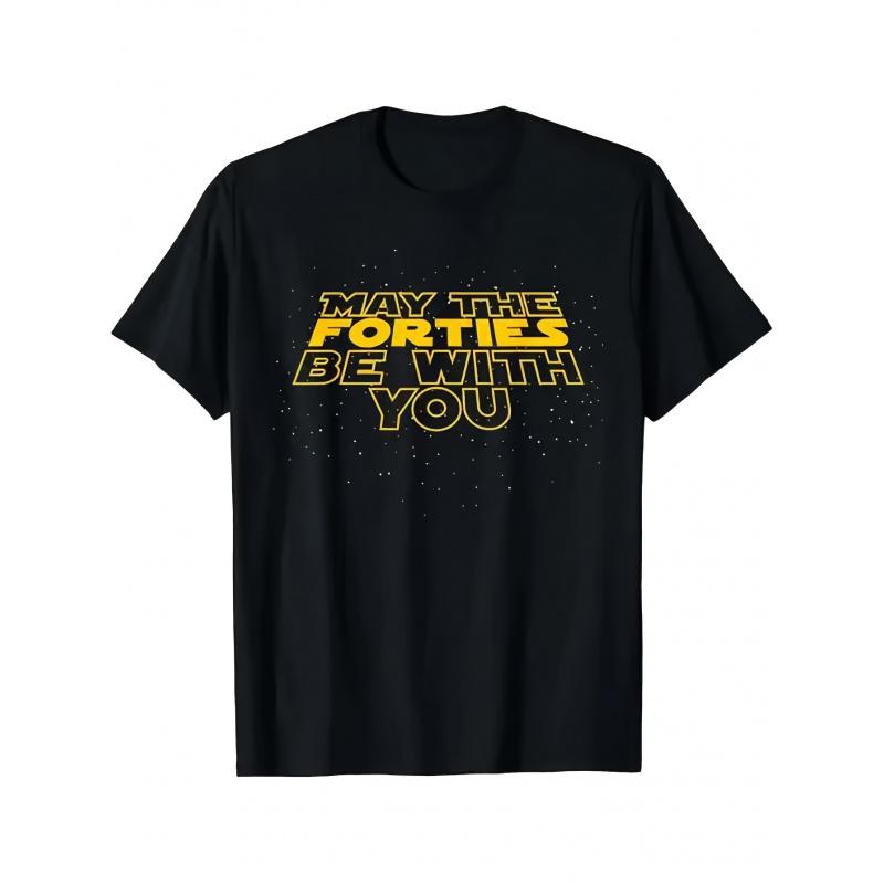 Funny 40th Birthday Gift for Men: 40 Years T-Shirt - Loose Fit Comfortable Wear with Funny Age Jokes, Sublimation Print, Sizes -3XL, for Forty Outfit