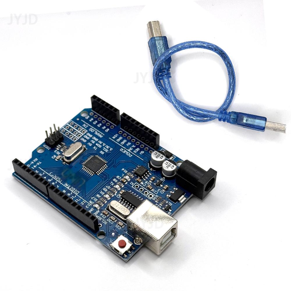 For UNO R3 Development Board ATMEGA328P CH340 / ATEGA16U2 Compatible For Arduino with Cable R3 Proto Shield Expansion Board