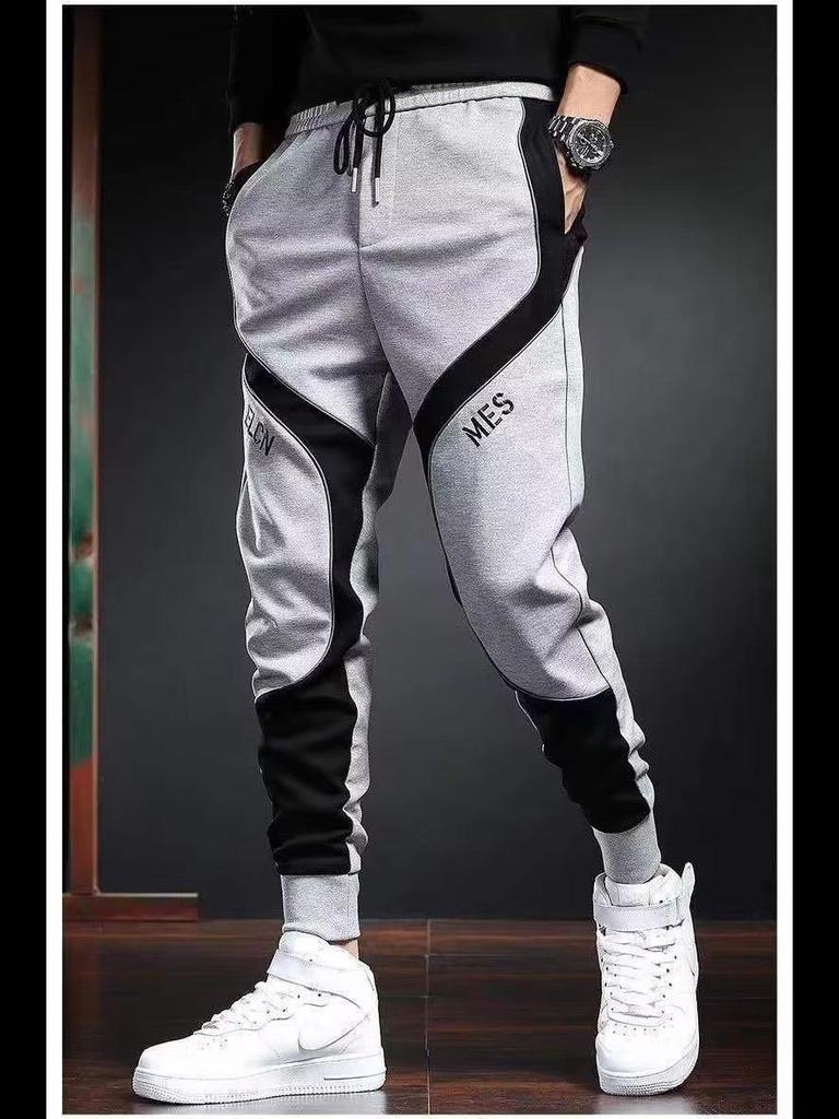 Men's Trendy Loose Sports Overalls - Summer Stitching Leggings & Casual Trousers