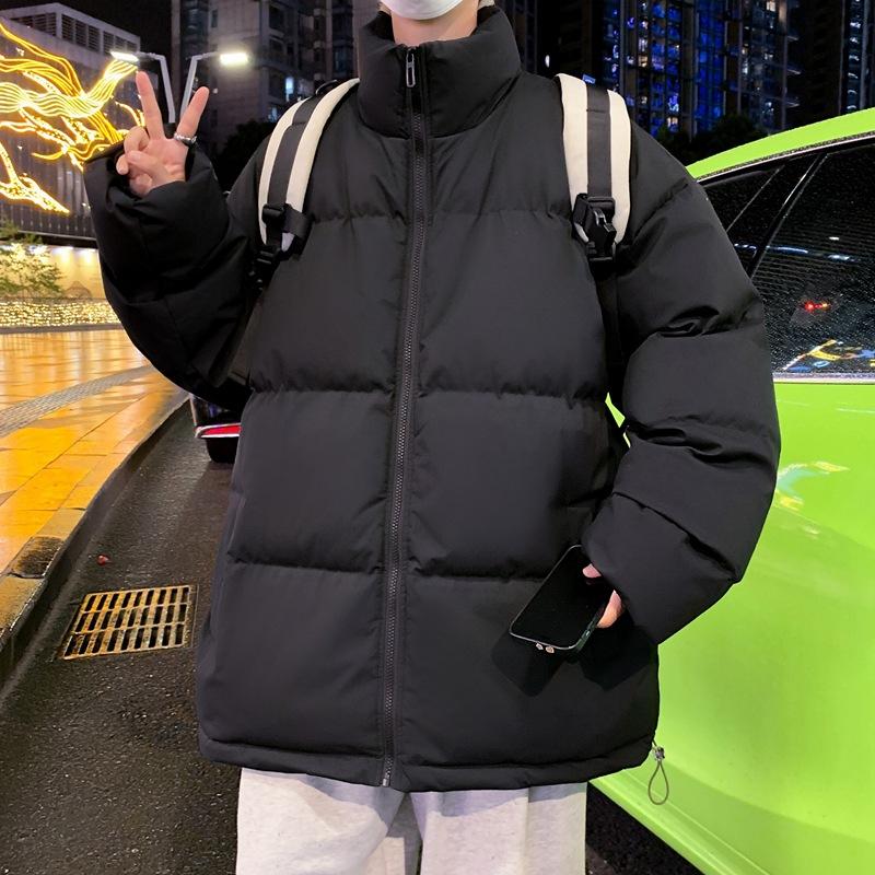 

New autumn and winter leisure sports versatile men and women couple cotton clothes fake two hooded thickened warm cotton coat S чёрный