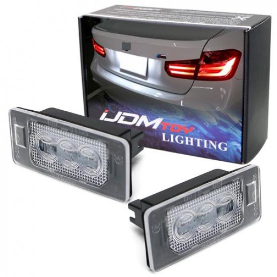

Super Bright White 3-CREE LED License Plate Lamps For BMW E90 E92 E60 F30 etc