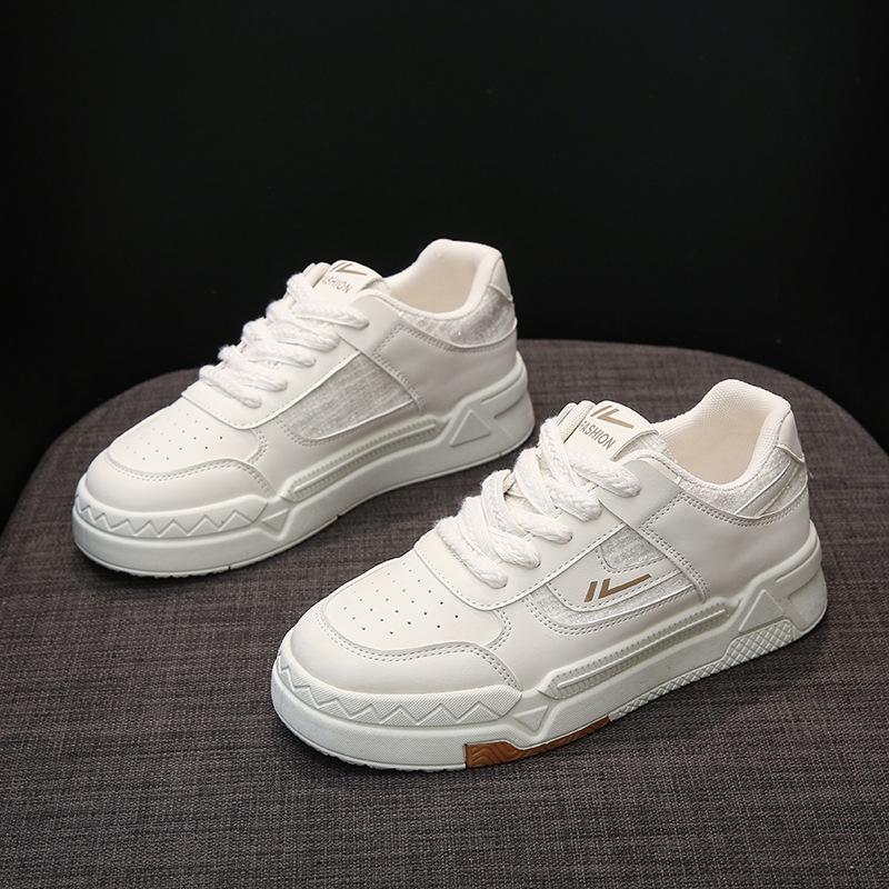 

Little white shoes women s 2025 spring and autumn new board shoes children s mesh breathable explosion versatile thick-soled casual sports shoes women 40 белый