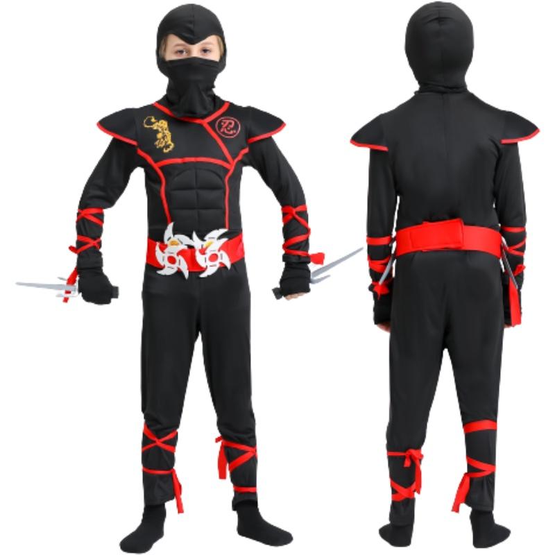 Nový Halloweenský Cosplay Anime Kostým Pro Děti Samurajský Kostým Ninja Oblečení Od Yixi Apparel Vhodný Pro Divadelní Představení