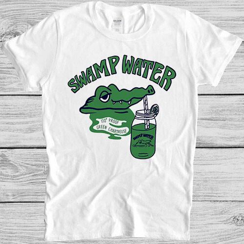 Swamp Water T Shirt Music Punk Rock Cartoon Alligator Worn Cool Gift Tee M327