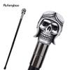 Silver Resin Skull Head Walking Cane Fashion Decorative Steel Walking Stick Gentleman Elegant Cosplay Cane Knob Crosier 92cm