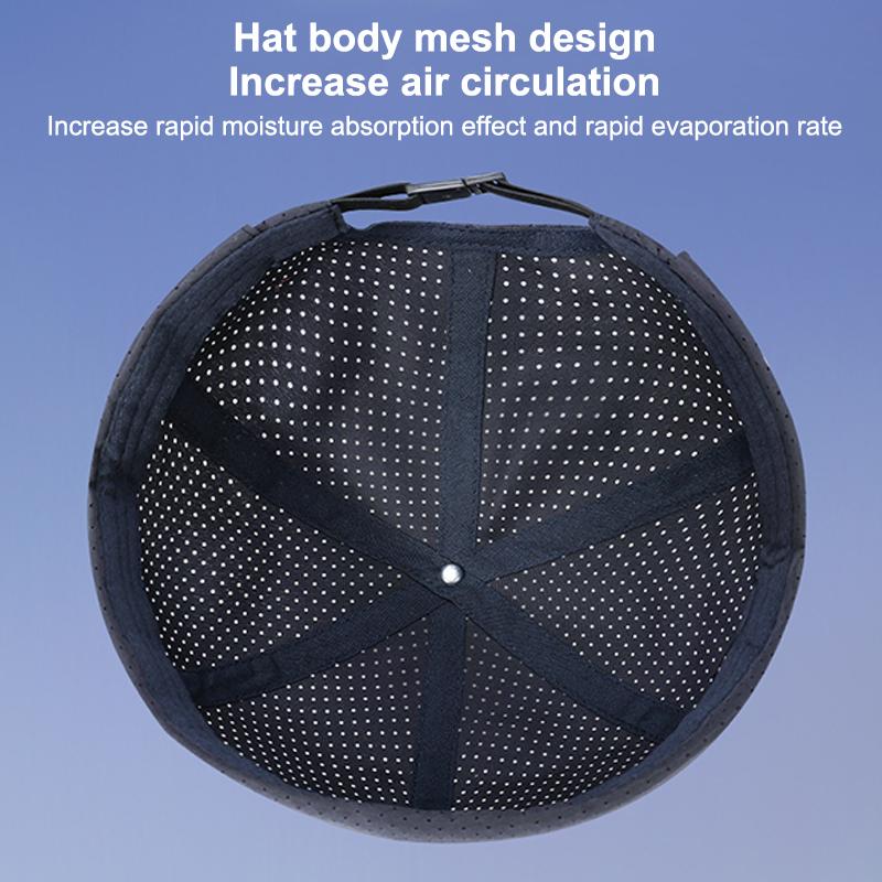 Retro Brimless Docker Cap Quick Drying Adjustable Mesh Hat For Women Men Summer Solid Color Breathable Skullcap