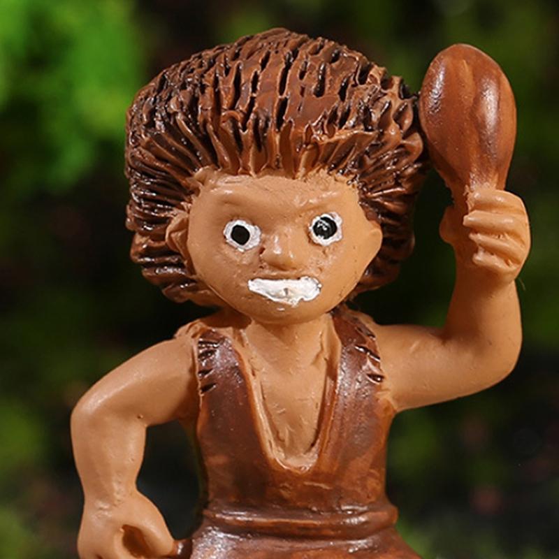 Primitive Man Ancient Times Campfire Fake Fire Model Resin Flame Artificial Micro Miniatures Halloween Landscaping Ornament