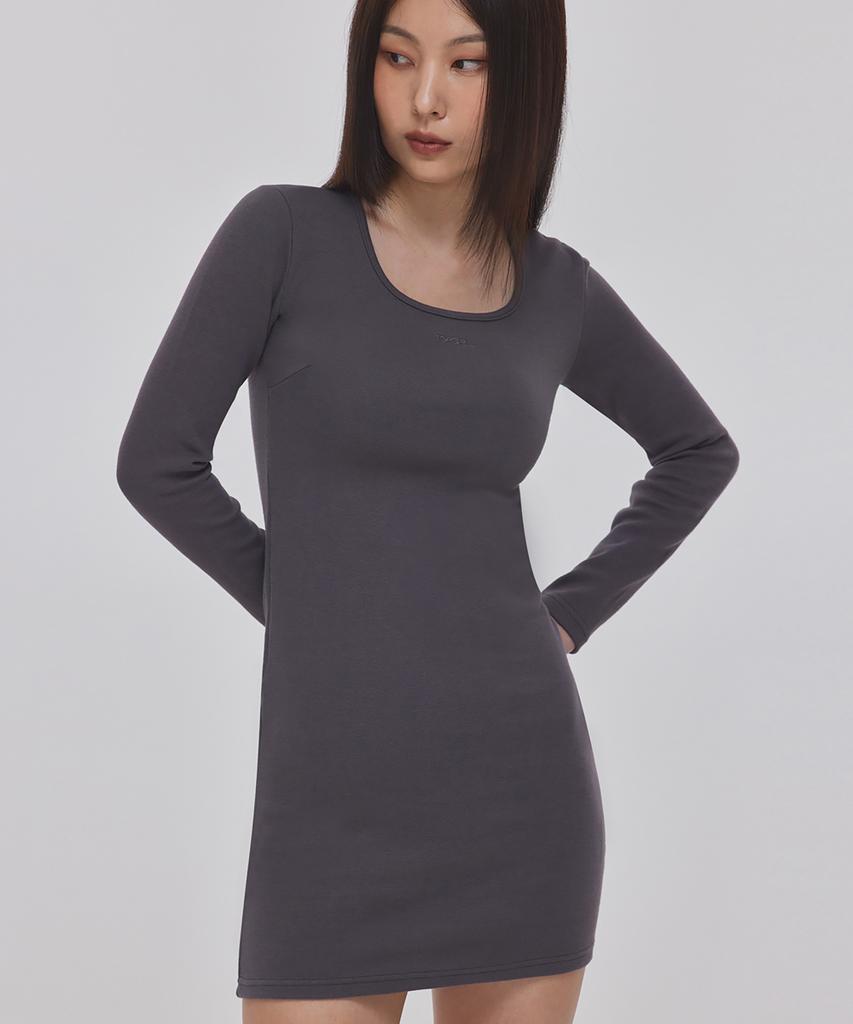 Top Girl Round Square Neck Mini Dress_T326Ds501