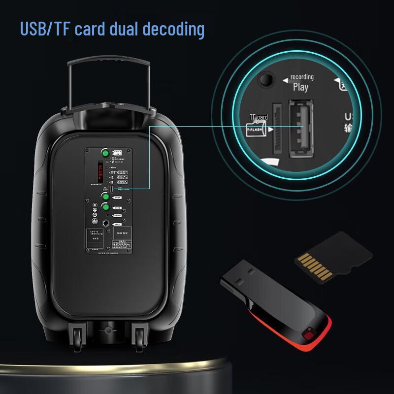 Soaiy A89 12-inch Outdoor Bluetooth Karaoke Speaker