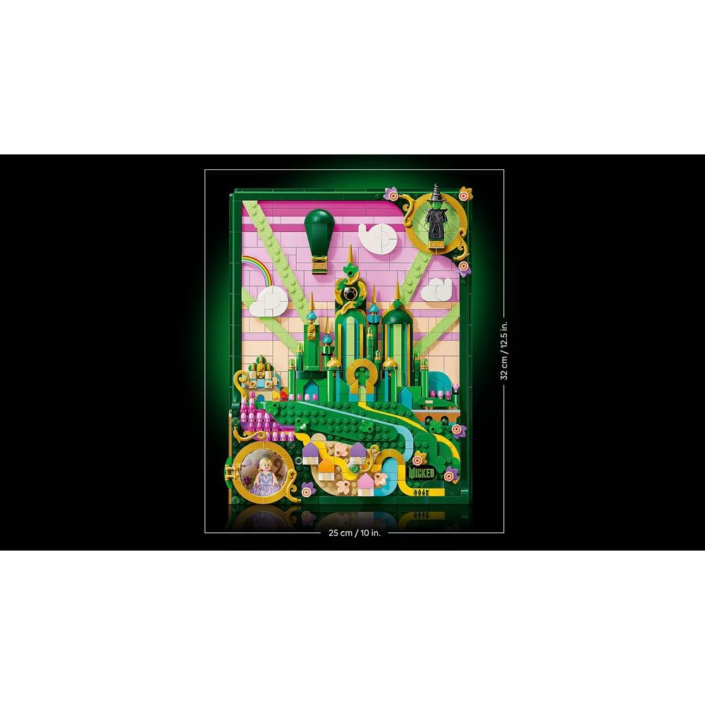 LEGO Wicked Wall Art Emerald City Building Blocks Toy for Role Play and Doll Play