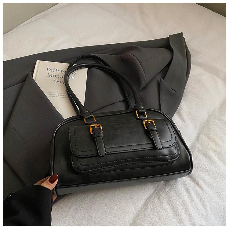 Trendy Fashion Portable Underarm Bowling Bag Women's Autumn New Large-capacity Shoulder Pillow Bag