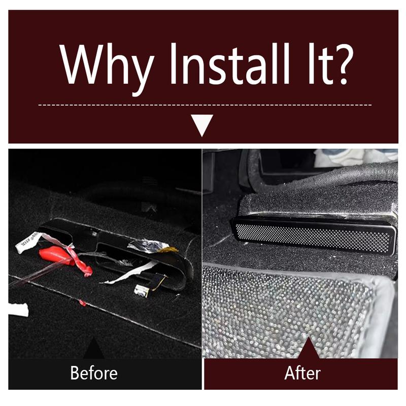 Seat Under Floor Air AC Conditioning Vent Outlet Dust Cover Stainless Steel Accessories For Geely Boyue L / Starray  2024