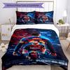 Set Biancheria da Letto Messi Copripiumino Traspirante con Federe Biancheria da Letto Decorativa per Camera da Letto Decorazione Casa Regalo di Compleanno