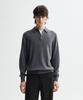 JRIUM Cashmere Blend Essential Polo Neck Knit Charcoal