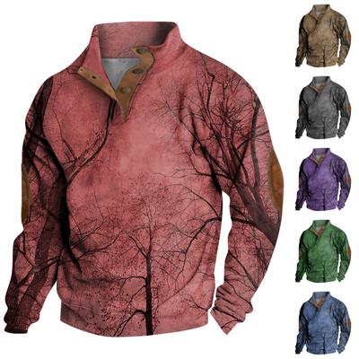 Men's Standing Collar Sweatshirt Is Outdoor Casual Sweaters Tops