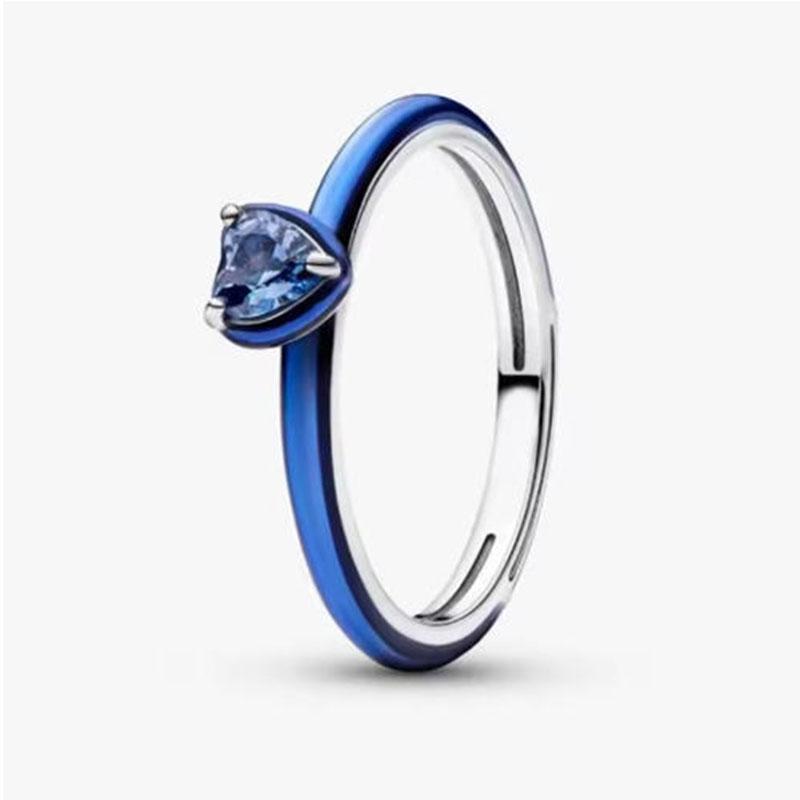 S925 Silver Pink Flower Bee and Bow Women's Ring Fashionable and Versatile Gift for Friends 2026