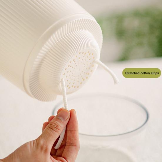 Self Watering Plant Pot Orchid Planter with Wick Ropes Flower Pot with Drainage Holes Transparent Water Reservoir for Indoor Plants Home Office Decor