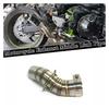 Motorcycle Exhaust Muffler Pipe Connection Z900 SE 2017-2023 Motorcycle Exhaust Middle Link Pipe Connection 51mm Motorcycle Exhaust Muffler Pipe