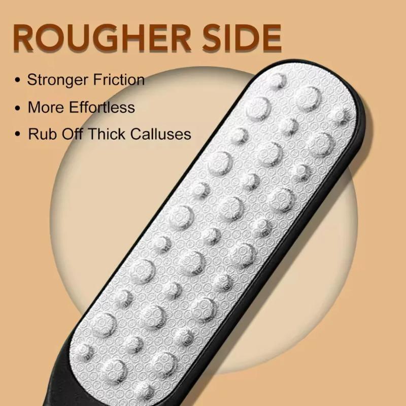 1pc Stainless Steel Foot File Double-Sided Foot Rasp Callus Remover Professional Pedicure Tools Foot Scrubber Dead Skin Remover
