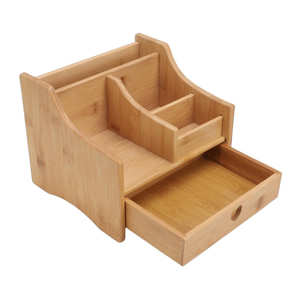 Desk Organizer Multifunctional Tabletop Storage Box with Drawer for Office Home Decor