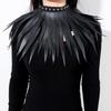 Black PU Leather Necklace Gothic Leather Necklace Exaggerated Wild Bar Neck Chain Nightclub