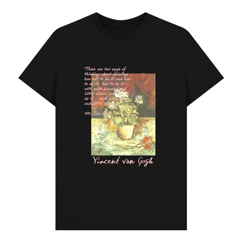 Apoh Unisex Adult Geranium Vincent Van Gogh T-Shirt