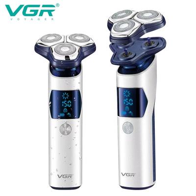 Original V-328 3D Wet Dry Electric Shaver for Men Beard Rechargeable Facial Electric Razor Floating Head Shaving Machine Lithium with LCD Display