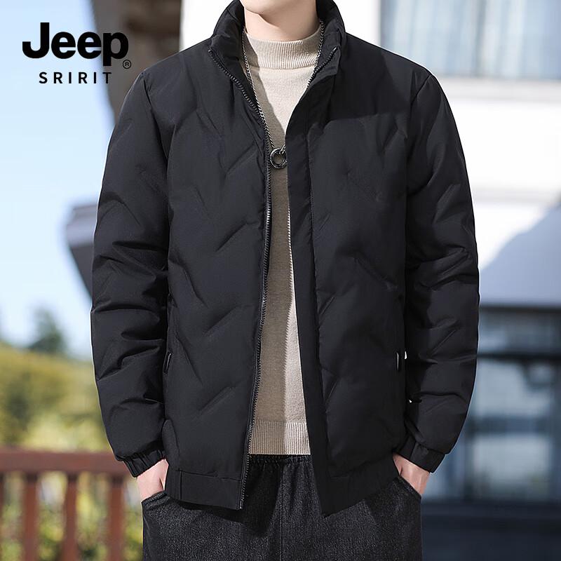 JEEP SPIRIT Men's Stand Collar Winter Padded Jacket