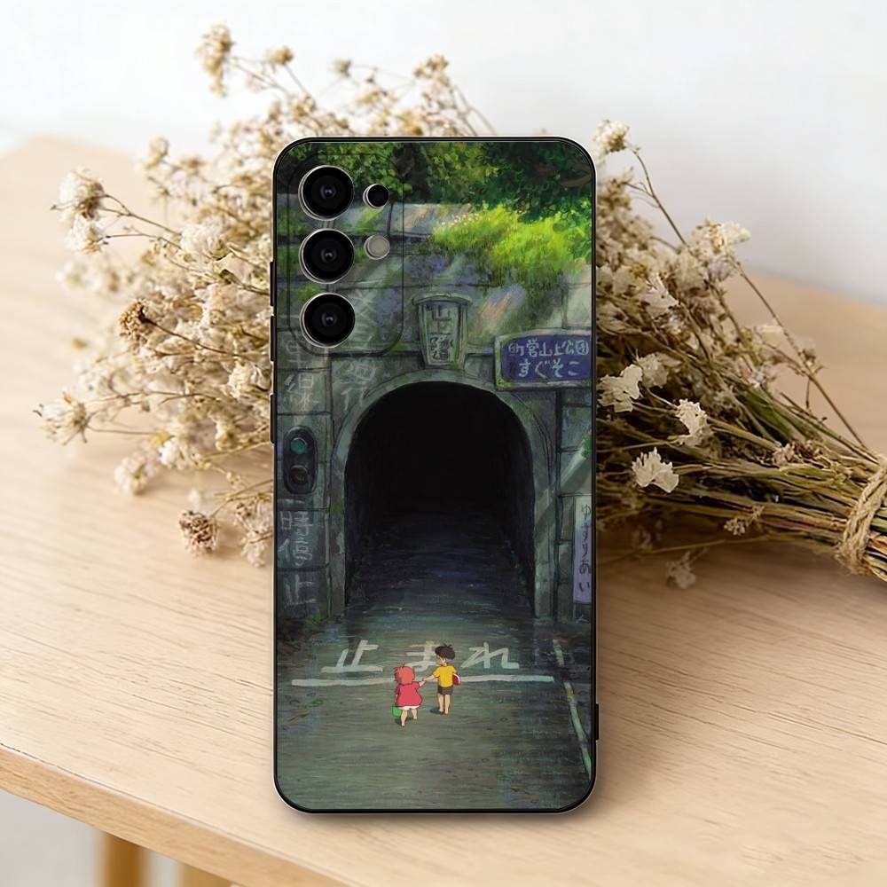 Ponyo Sosuke Ocean  Phone Case For Samsung S25,S24,S21,S22,S23,S30,Ultra,S20,Plus,Fe,Lite,Note,10,Black Cover
