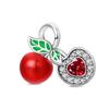 925 Silver Red Series Cat Ladybug Koi Fish Heart-Shaped Charms Beads For Women Fit Bracelet DIY Jewelry Gifts