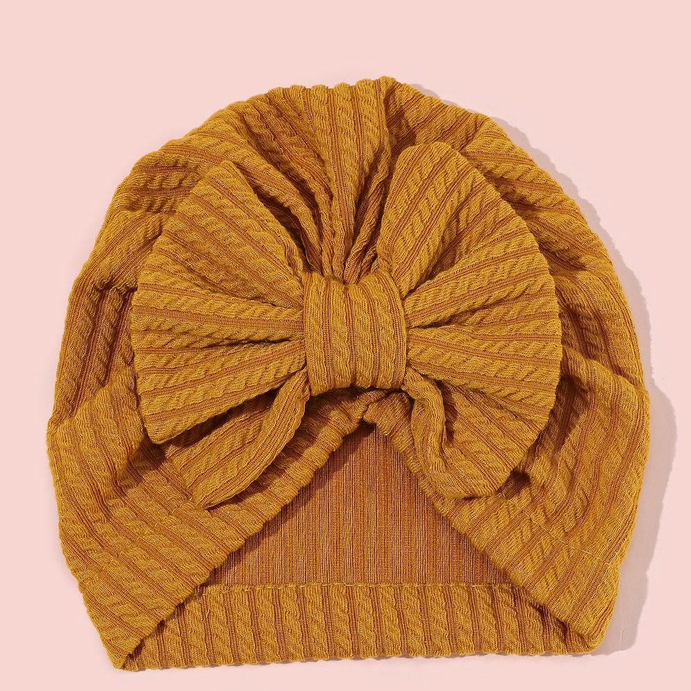 

New European & American Bowknot Baby Hat & Headband Set for Spring/Summer One Size