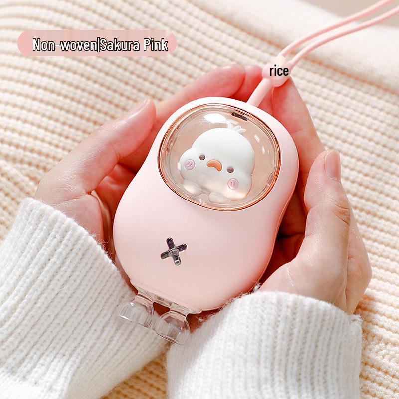 Cartoon Mini Hand Warmer: Cute, Portable, Rechargeable Electric Warmer for Babies and Pets.