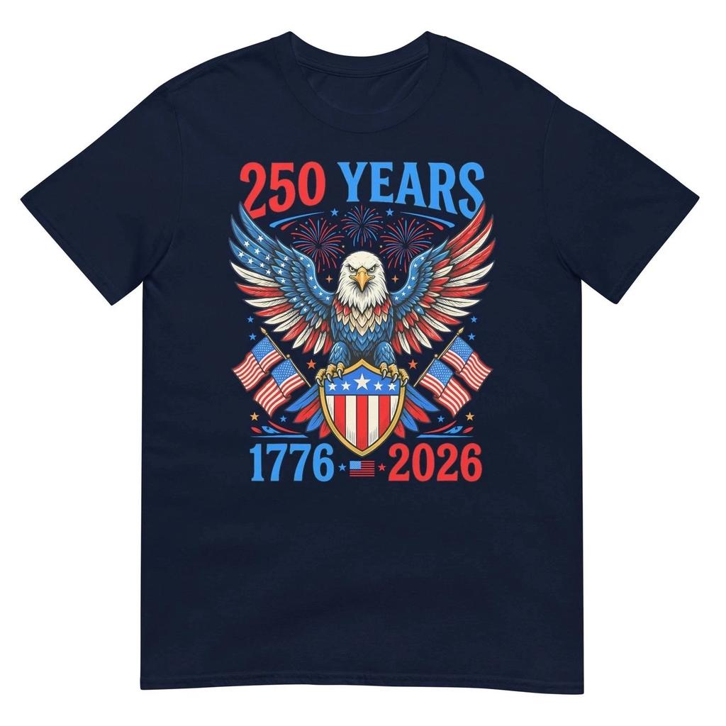 250 Years USA Patriotic 4th of July Anniversary Graphic T-Shirt