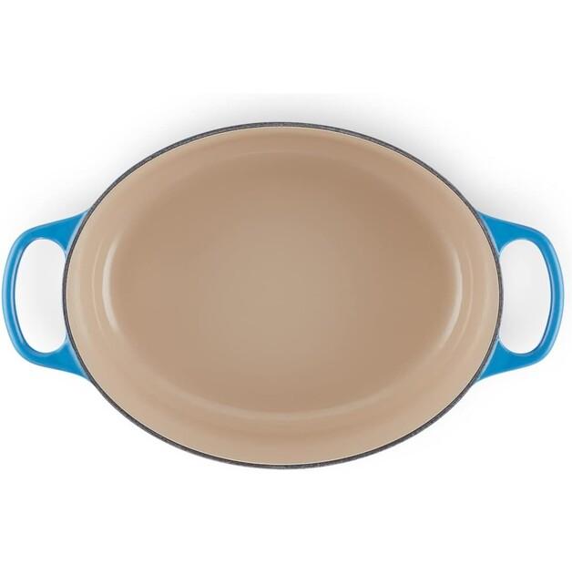 Чугунная жаровня Le Creuset Signature овальная 31 см лазурь 6,3 л (21178312202430)