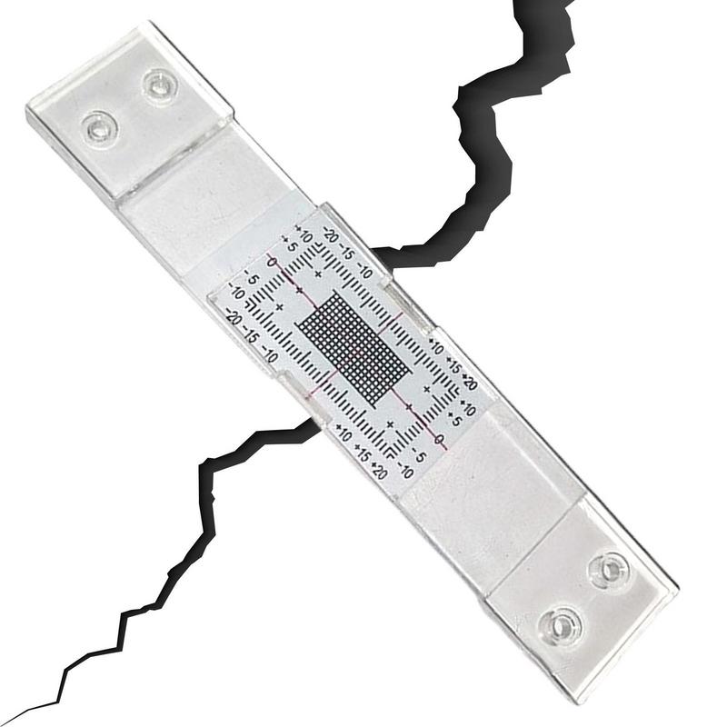 Crack Gauge Ruler Accurate Crack Monitoring Record Tool Crack Measuring Instrument For Monitoring Wall Deformation Cracks United States