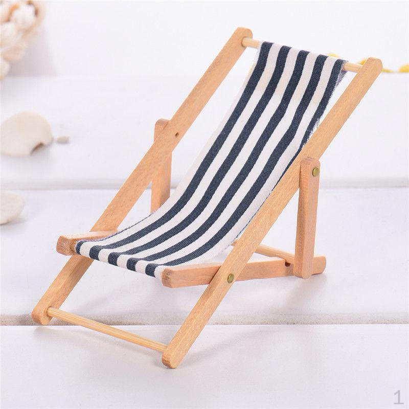 /12 Миниатюрная мебель Деревянные стулья Для кукол Садовые Blue+White