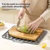 Silicone Drain Mat Waterproof Built-in Drainage Design 1Pcs Heatproof Pad for Kitchen Sink Countertop Under Dish Rack
