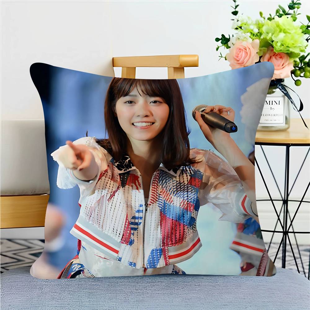

Actress N-Nishino-Nanase Pillowcase Toon Gift Cushion Cover Bedroom Home Sofa Chair Seat Decor Pillow Case 12x12Inch