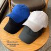 Custom Embroidered Light Color Baseball Cap with Duckbill and Deep Crown for Large Head Sizes