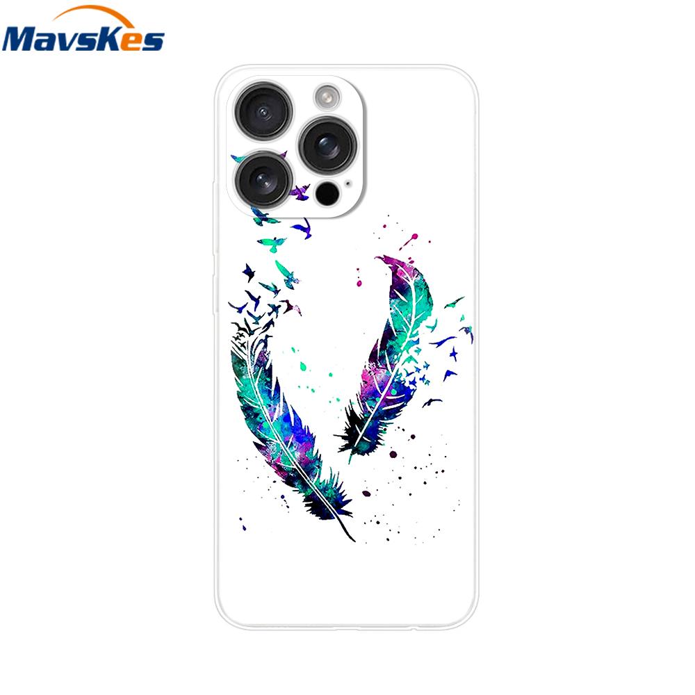 For iPhone 16 Pro Max Case Shockproof Silicone Bumper For Apple iPhone 16 Pro Max Plus Cover Soft TPU Phone Protector Shell Para