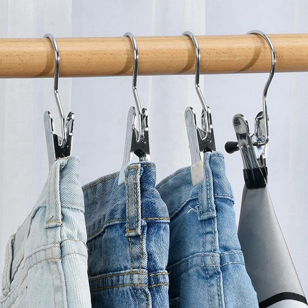 

AEE2-Heavy Duty Hanging Hooks Clips,New Boot Hangers For Closet,Laundry Hooks Hanging Clip Clothes,Hat Pants Towel