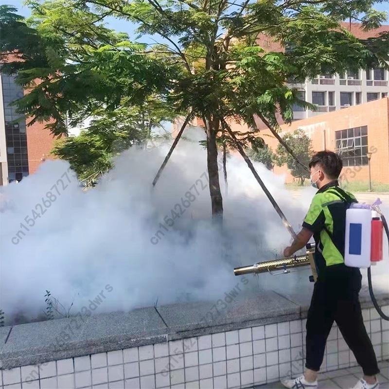 Dual Pipe Pulse DC Electric Sprayer for Vegetable Greenhouses, Orchards & Livestock Farms, Insecticide Pesticide Fog Machine