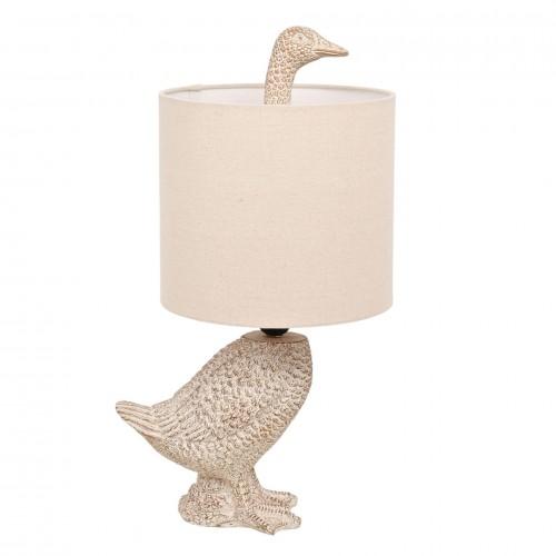 Lampa stołowa Hestia Gęś z żywicy