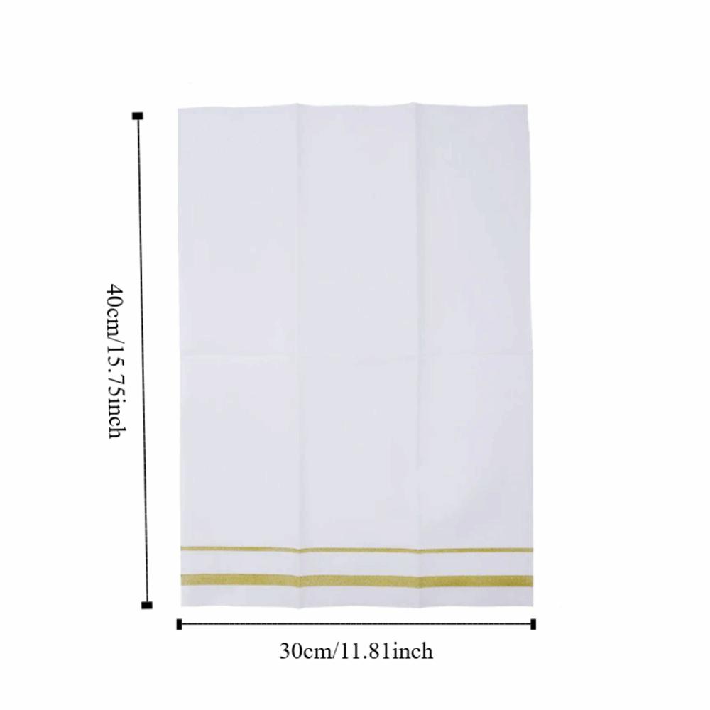 50 Piece Biodegradable Disposable Serviette Dust-free Paper Table Towel Tissue Paper Birthday