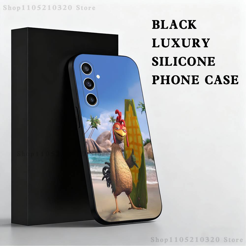 

Chicken J-Joe Surf Phone Case For Samsung S25,S24,S23,S22,S21,S20,S10,Ultra,Plus,Lite,FE,Soft Silicone Black Cover SamsungS24 5G