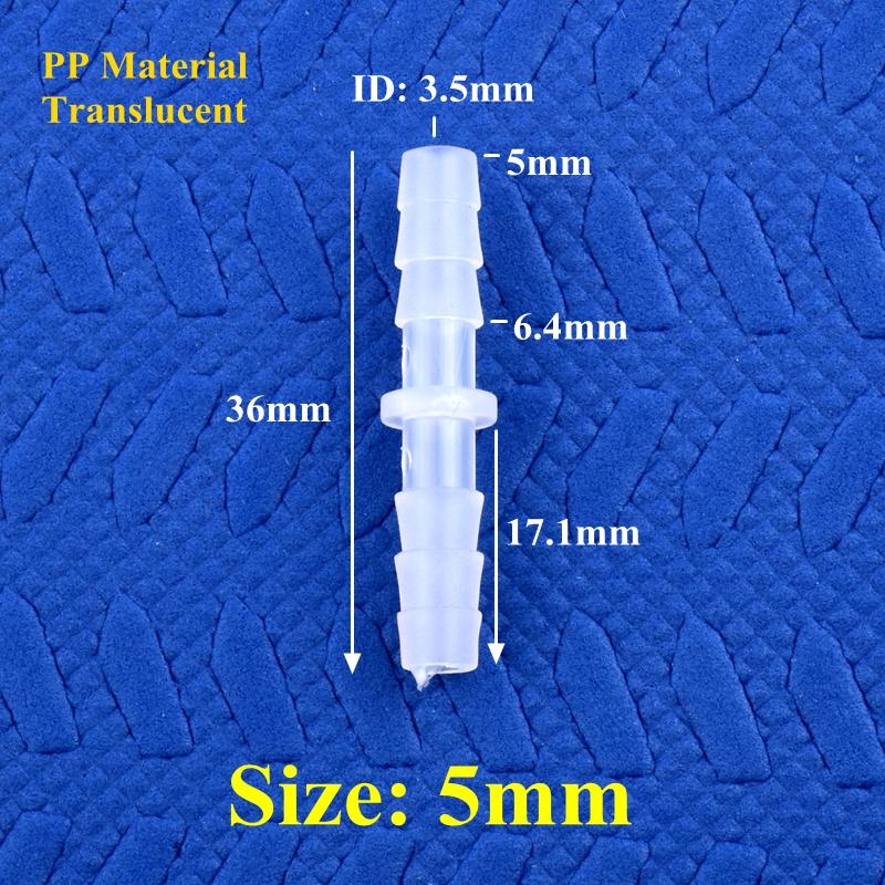 10Pcs/Lot 4~14mm Equal Dia Direct Connectors Food Grade Plastic Hose Joints Aquarium Tank Adapter Air Pump Hose Pagoda Joint Water Pipe Fittings