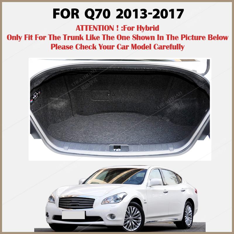 

Коврик в багажник автомобиля Infiniti Q70L Q70 Hybrid/Non-hybrid 2013 2014 2015 - 2017 Cargo Liner Carpet Interior Parts Accessories Brown