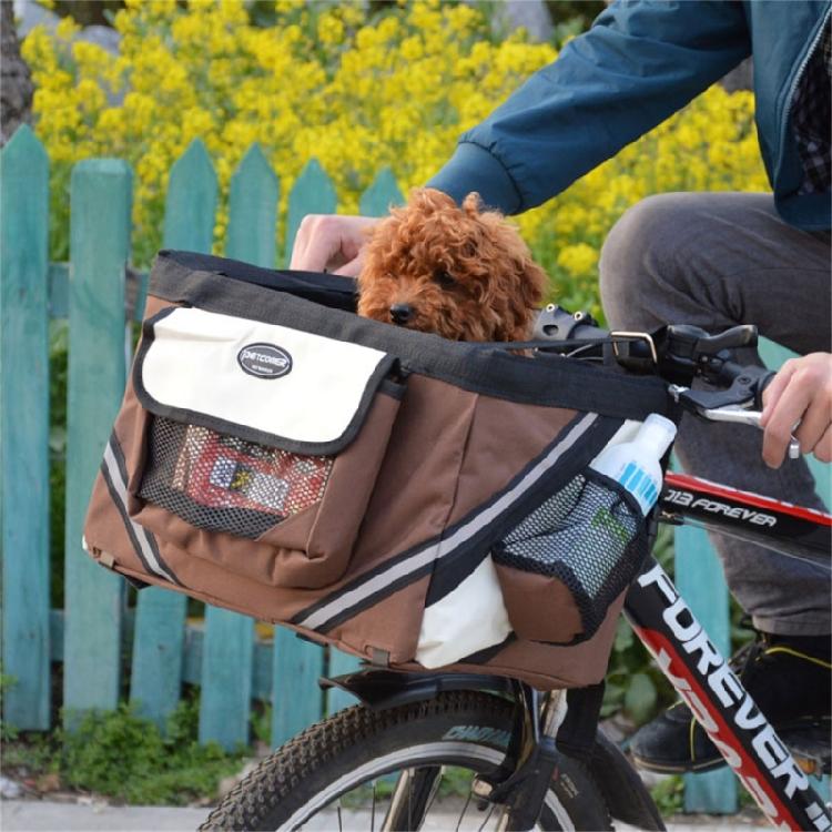Bike Pet Carrier For Dog Dog Bike Basket Front Bicycle Basket Bag For Cat