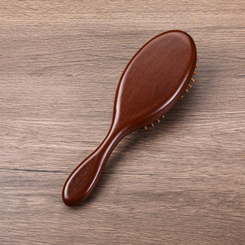 Sandalwood Air Cushion Comb Wooden Hair Styling Comb Oval Scalp Massage Brush Comb