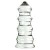 Super Thick Tower Shaped Transparent Clear Color Crystal Glass Quantity Plug